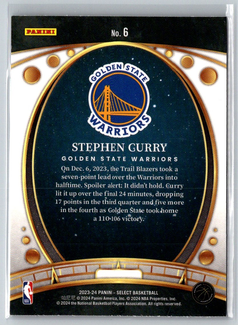 2024-25 PANINI SELECT LODESTAR STEPHEN CURRY GOLDEN STATE WARRIORS