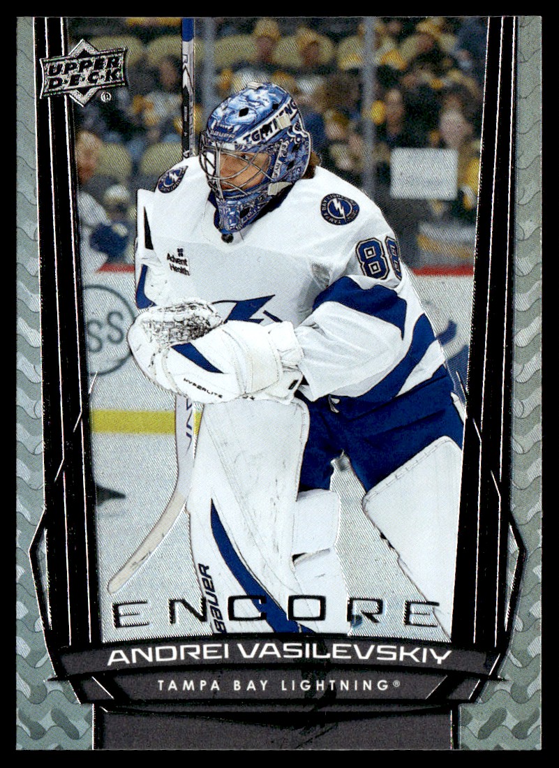 Angelina Goalie Louis Perez 7inch レコード 2025-26 Upper Deck Encore Andrei Vasilevskiy Tampa Bay Lightning