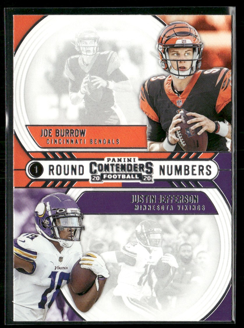 Joe Burrow/ Justin store Jefferson ROUND NUMBERS PANINI CONTENDERS ROOKIE CARD