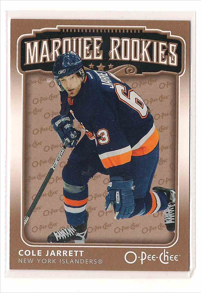 2006-07 O-Pee-Chee Marquee Rookie Cole Jarrett #516