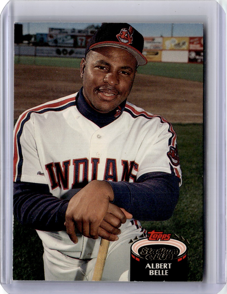 albart様 1992 Stadium Club Albert Belle Baseball Card Cleveland Indians