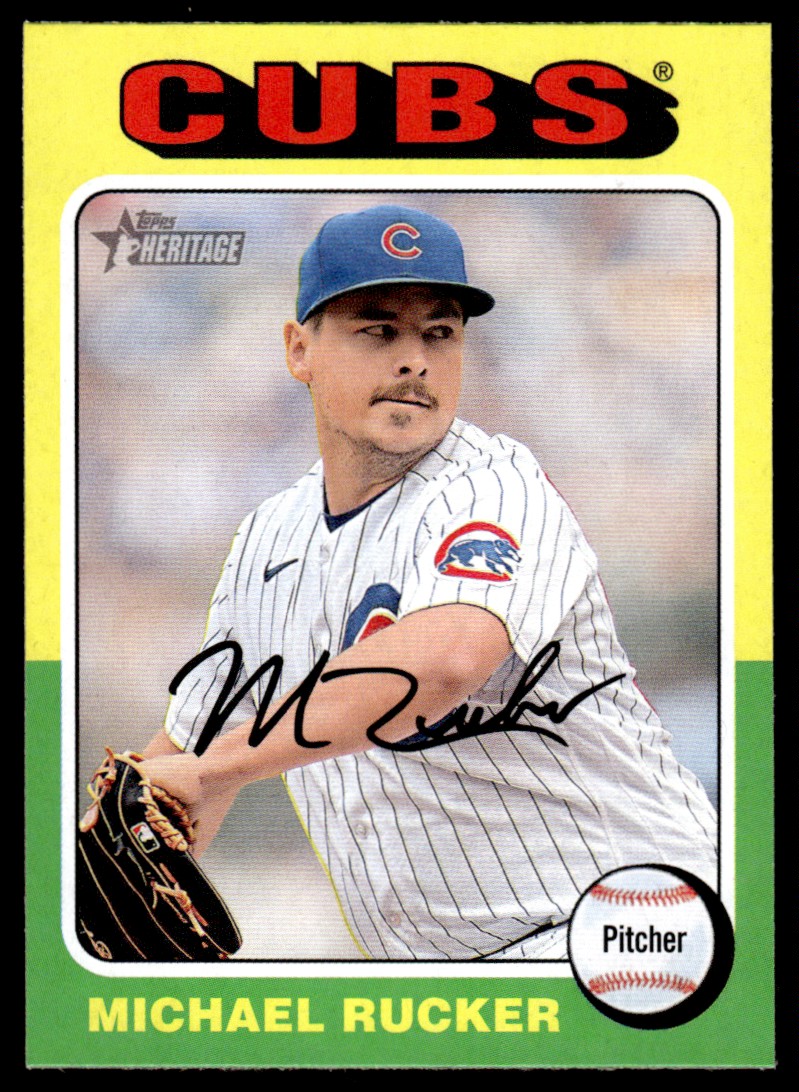 2024 Topps Heritage Base Michael Rucker #125 on Kronozio