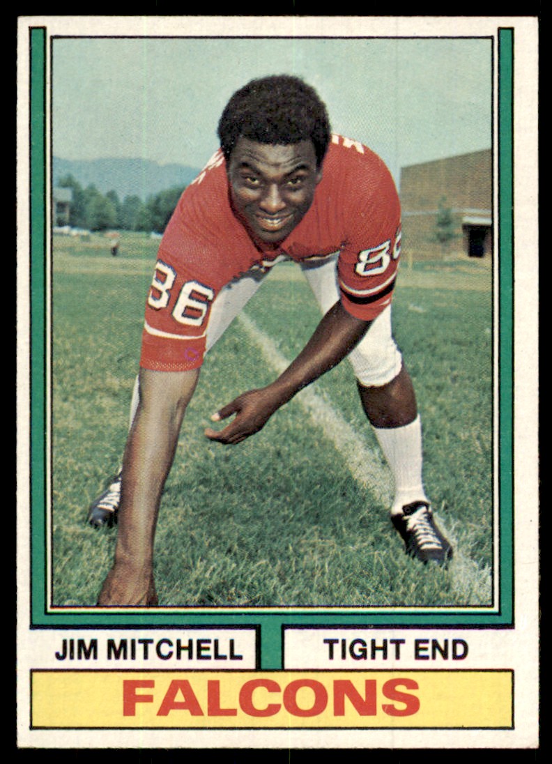 1974 Topps Jim Mitchell Football Card Atlanta Falcons #107 | eBay