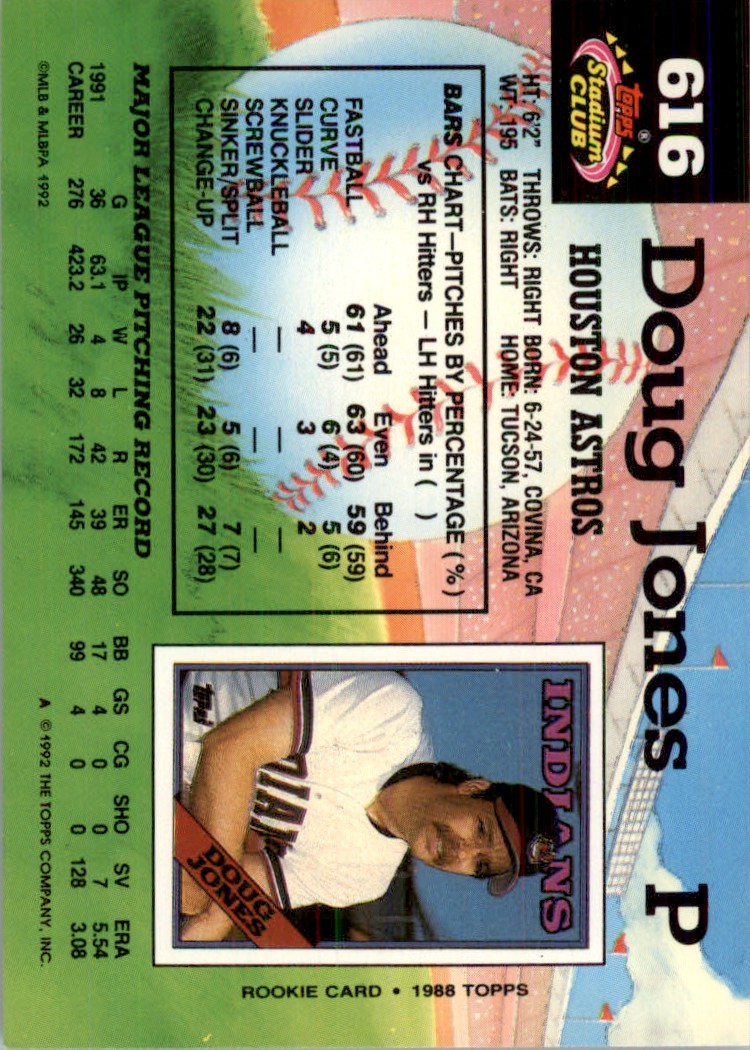 1992 Stadium Club MLB Doug Jones #616 | eBay