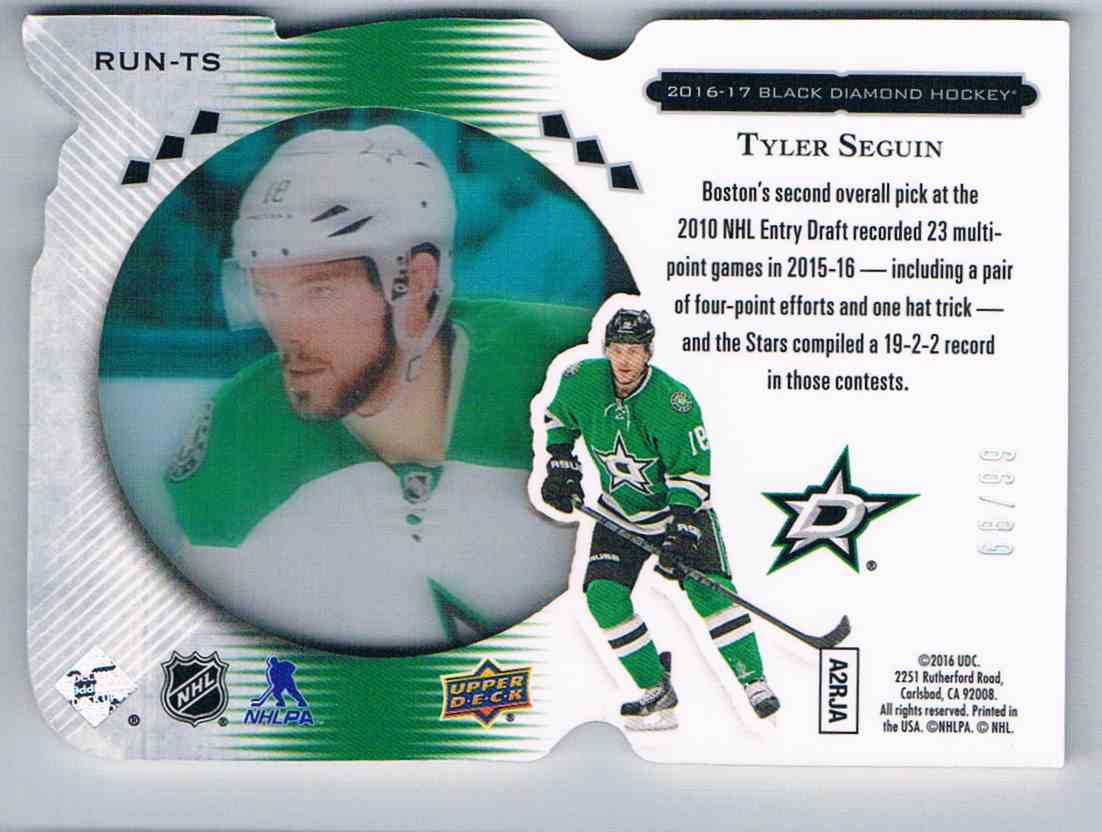 Real Card Back Image Upper Deck Black Diamond Run For The Cup Tyler Seguin Run Real Card Back Image Upper Deck Black Diamond Run For The Cup Tyler Seguin Run