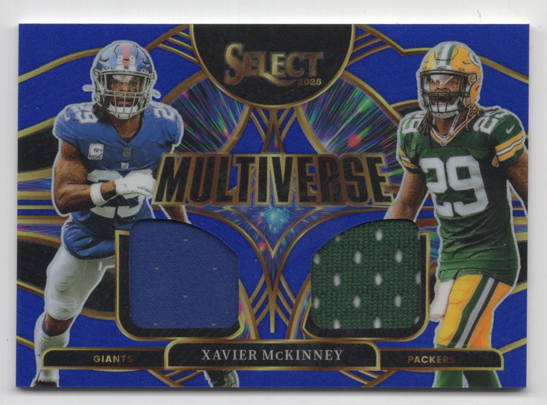 2025 Panini Select Multiverse Jerseys Blue Prizm Xavier McKinney