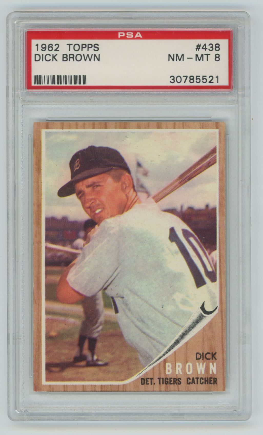 Dick Brown 1962 Topps PSA 8 #438 Detroit Tigers | eBay