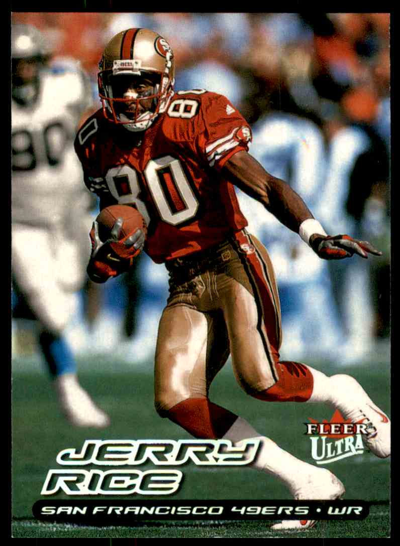 2000 Fleer Gamers Uniformity 29 Jerry Rice Jersey - Sportsnut Cards