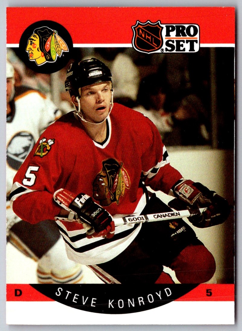 1990-91 Pro Set Steve Konroyd #52