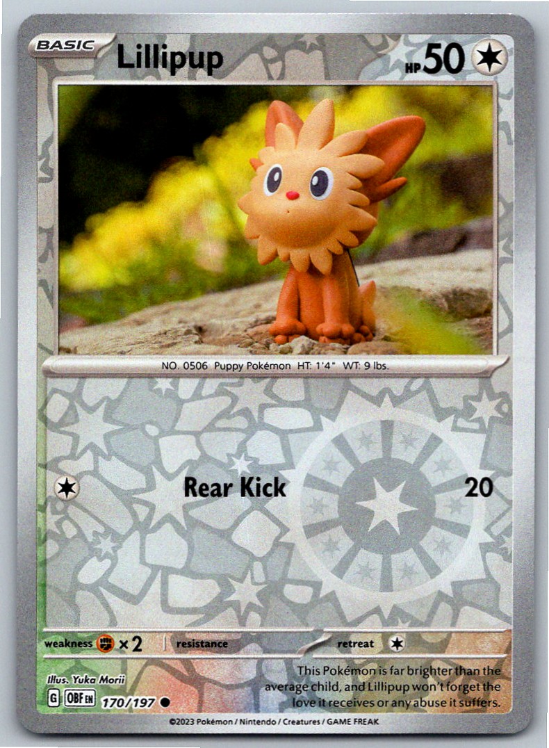 2023 Scarlet & Violet Series - Obsidian Flames Lillipup #170 on Kronozio 2023 Scarlet & Violet Series - Obsidian Flames Lillipup #170 on Kronozio