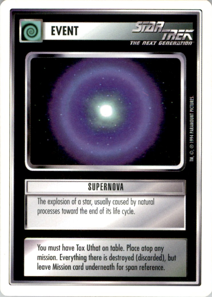 1994 Star Trek The Next Generation CCG Supernova | eBay