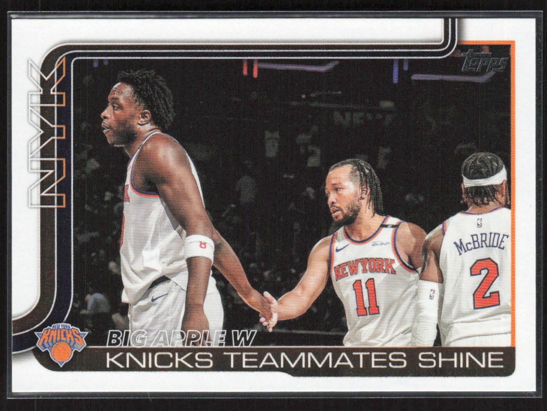 2025-26 Topps Big Apple W: Knicks Teammates Shine New York Knicks