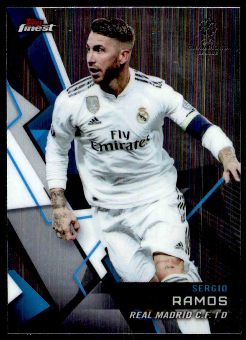 topps finest Sergio Ramos サイン　/50 2018 Finest Uefa Champions League Sergio Ramos #2 | eBay