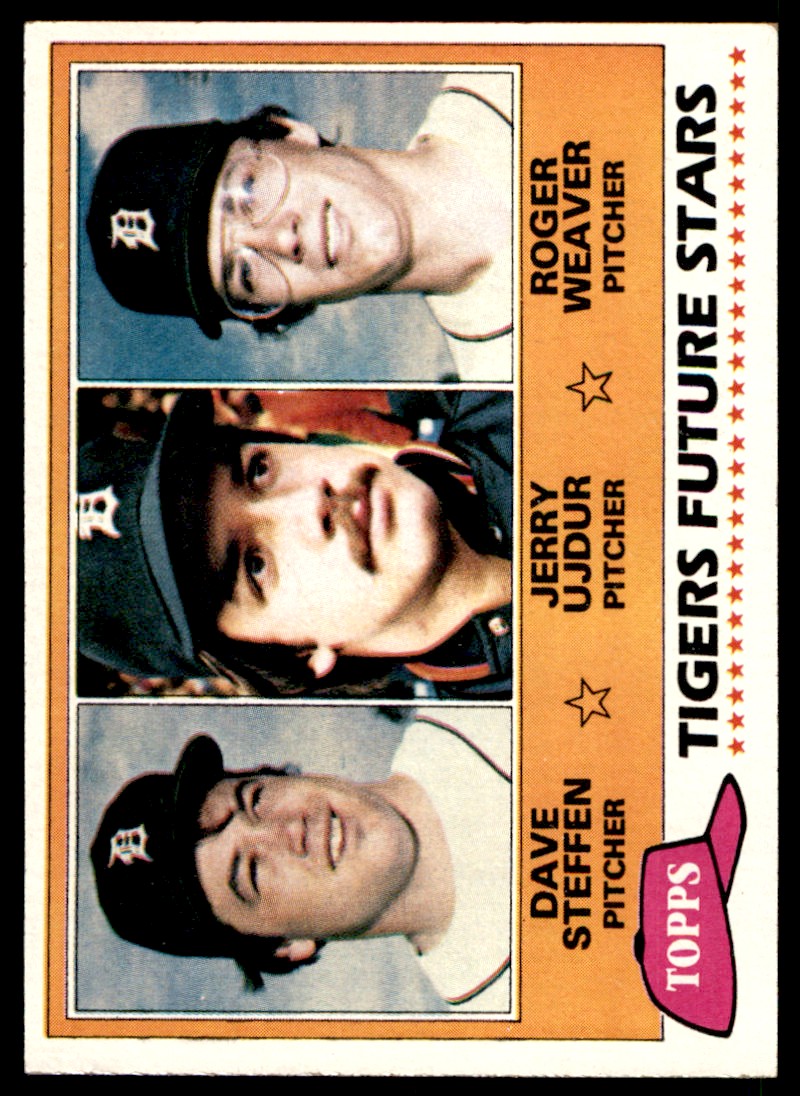 1981 Topps Tigers Future Stars - Dave Steffen/Jerry Ujdur/Roger Weaver #626