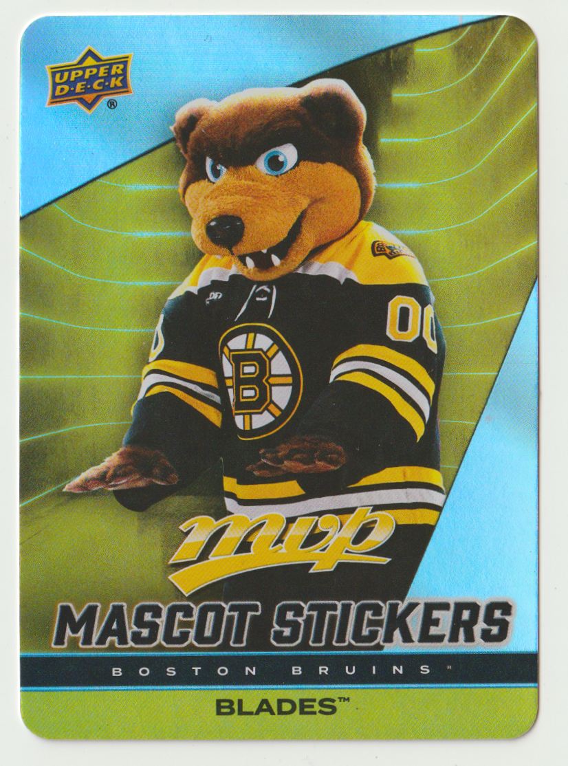 2025-26 UPPER DECK MVP MASCOT STICKERS BLADES BOSTON BRUINS #MS-2