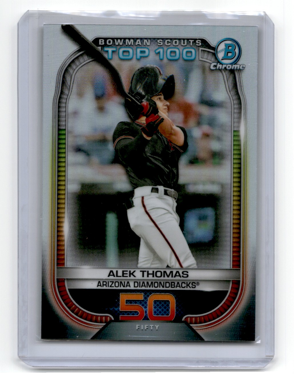 2021 Bowman Chrome Prospects Alek Thomas BTP50 on Kronozio