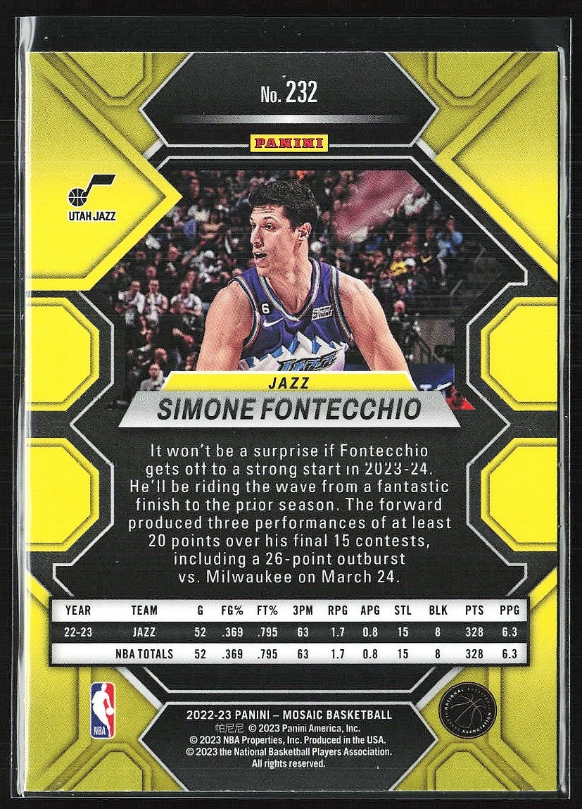 Simone Fontecchio - Utah Jazz - Game-Worn Classic Edition Jersey - Rookie  Debut - 2022-23 NBA Season