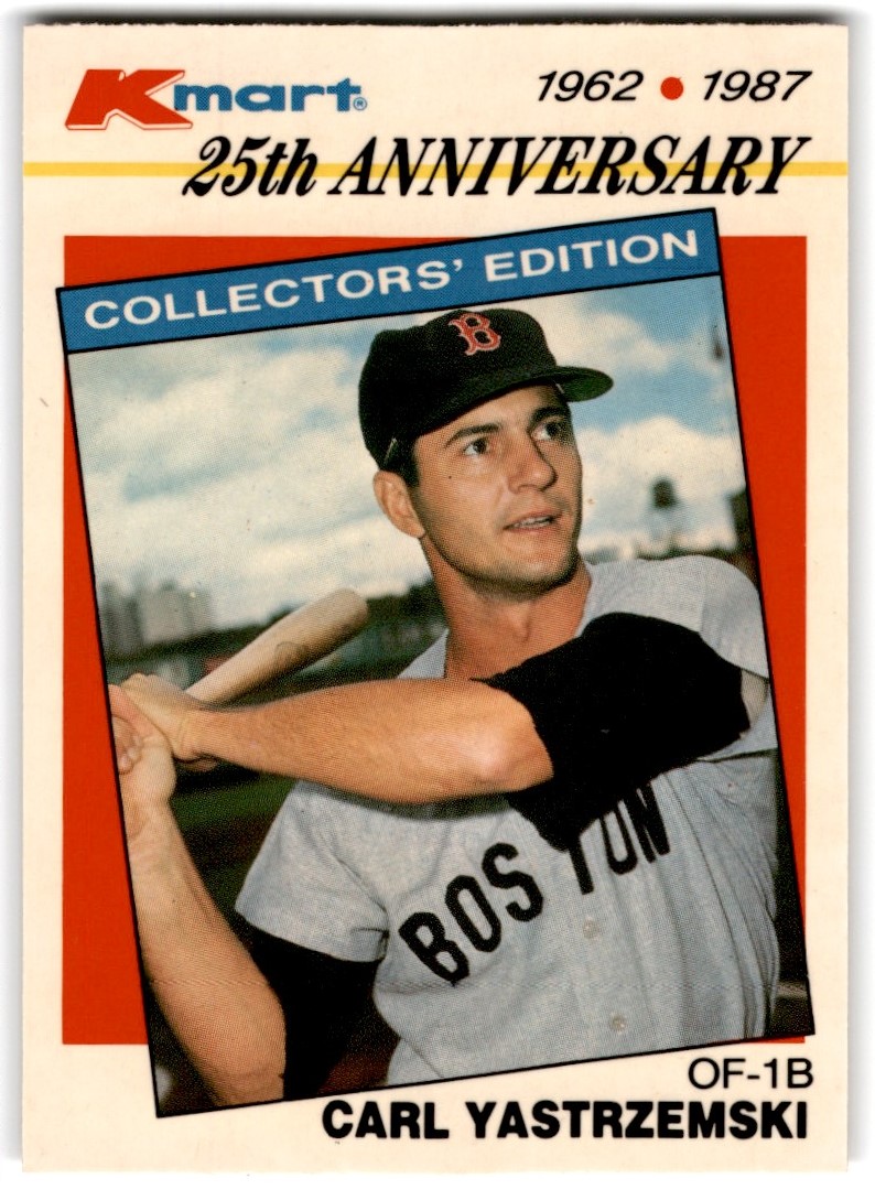 1987 Topps Kmart 25th Anniversary Carl Yastrzemski Boston Red Sox