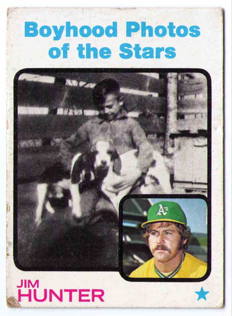 1973 Topps Jim Hunter #344 card front image