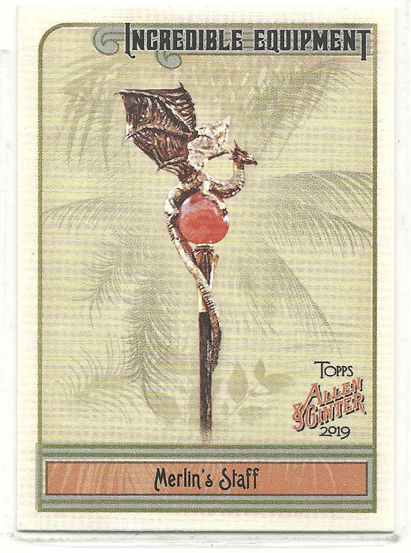 2019 Topps Allen And Ginter Incredible Equipment Merlin's Staff #IE-14