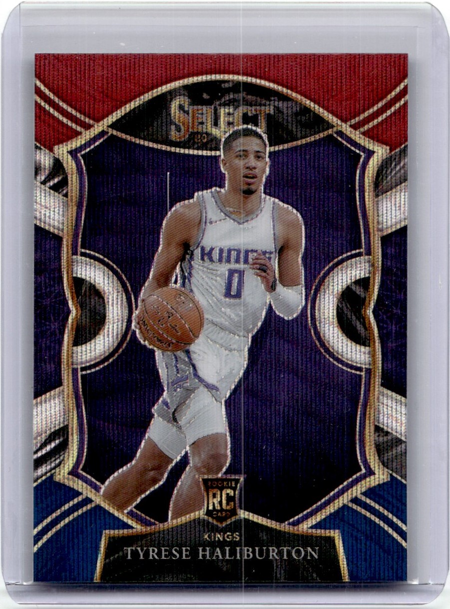 シングルカード 20-21 Crown e Tyrese Haliburton 2020-21 Select Tyrese Haliburton Kings RC Lot Orange/Red