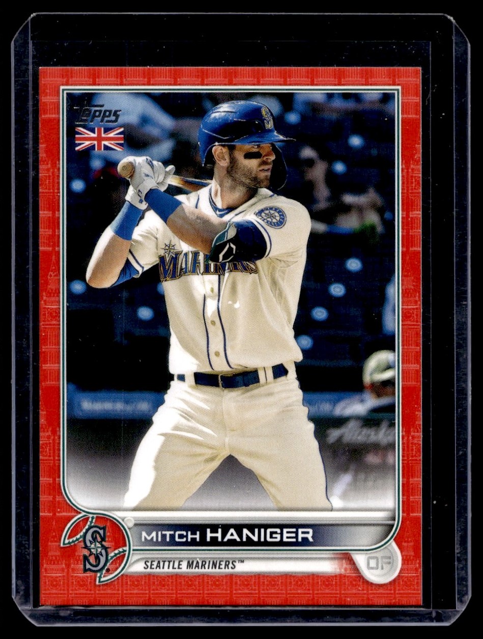 2022 Topps UK Big Ben Red Mitch Haniger 82/99 Seattle Mariners