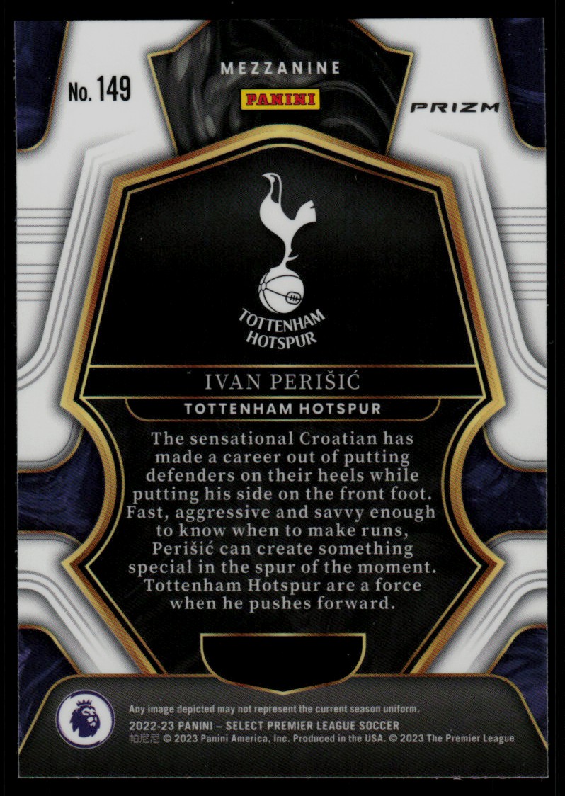 2022 Panini Select Premier League Silver Prizm Ivan Perisic #149 card back image