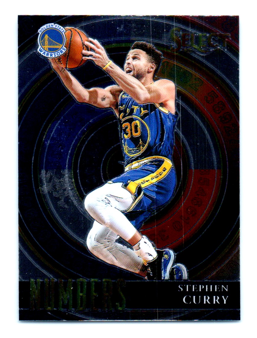 2020-21 Panini Select Numbers Stephen Curry Golden State Warriors