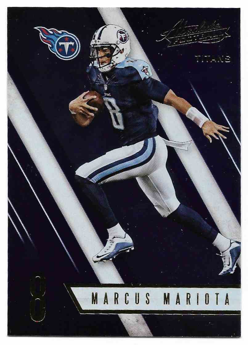 2022 Panini Absolute Football Marcus Mariota Atlanta Falcons #3