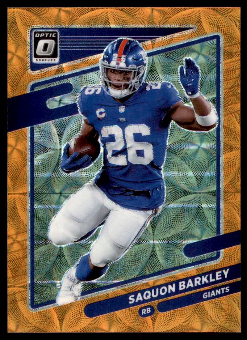 2021 Panini Donruss Optic Orange Scope Saquon Barkley 16/79