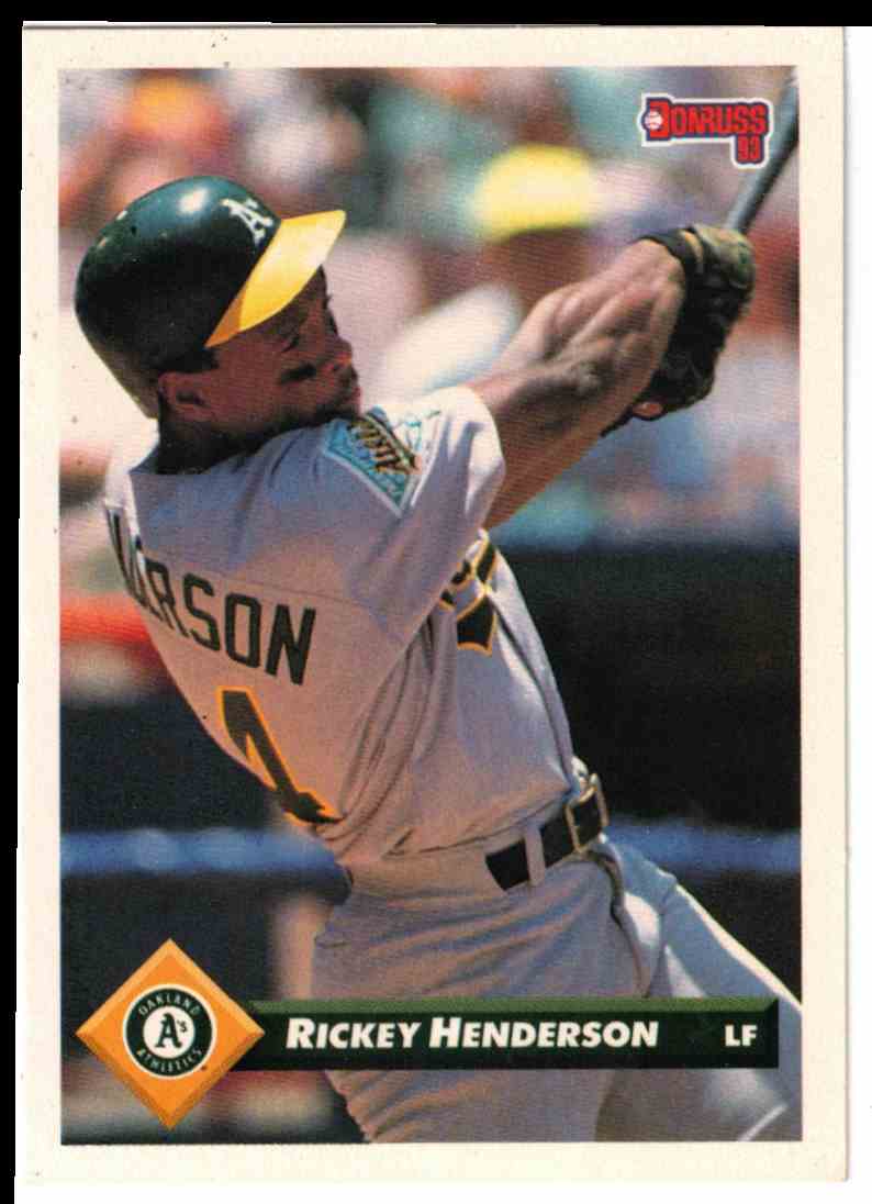 1993 Donruss Series 1 Rickey Henderson ##315