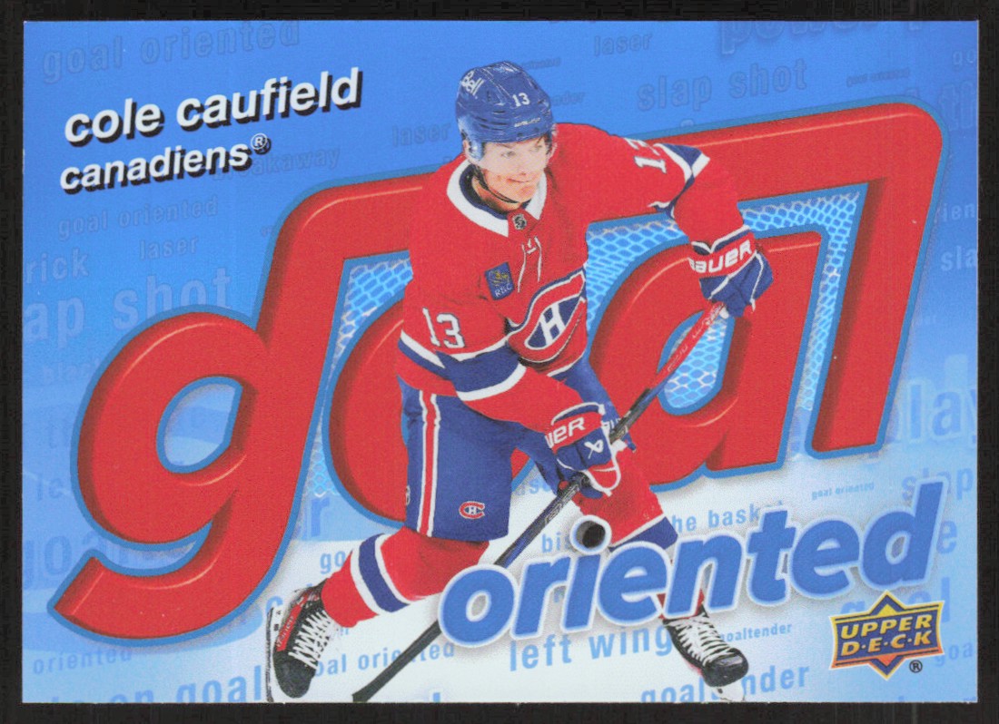 2025-26 Upper Deck Series 1 Goal Oriented Cole Caufield Montreal