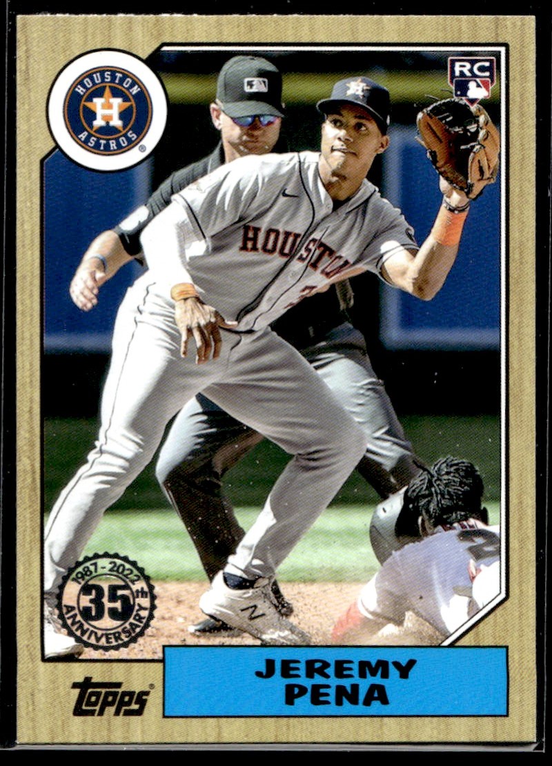 2022 Topps Update 1987 Jeremy Pena Houston Astros #87TBU-23 | eBay