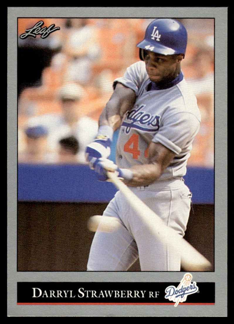 バリー　まとめ売り 1992 Leaf #29 Darryl Strawberry Los Angeles Dodgers | eBay