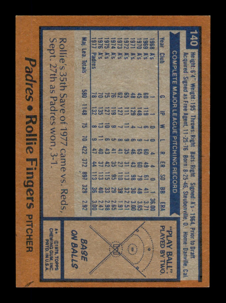 Topps Baseball #1-250 1978 - TÚ ELIGES - Completa tu conjunto - Imagen 280 de 499