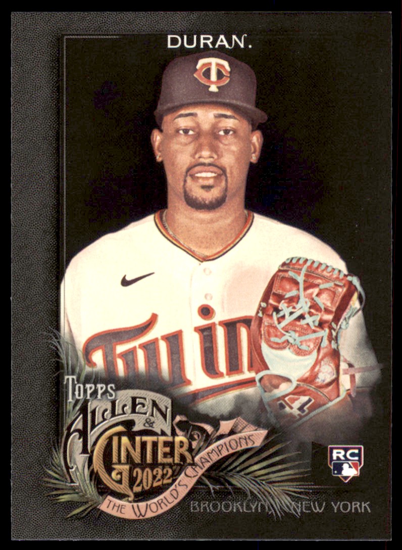 Jhoan Duran 2022 Topps Allen & Ginter X Rookie Black Card ! RC