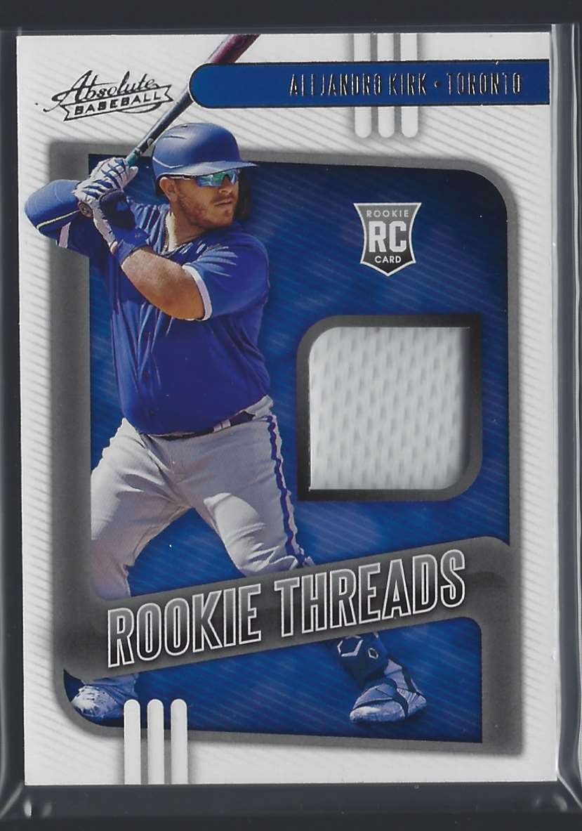 2021 Absolute Rookie Threads Alejandro Kirk #RTAK card front image