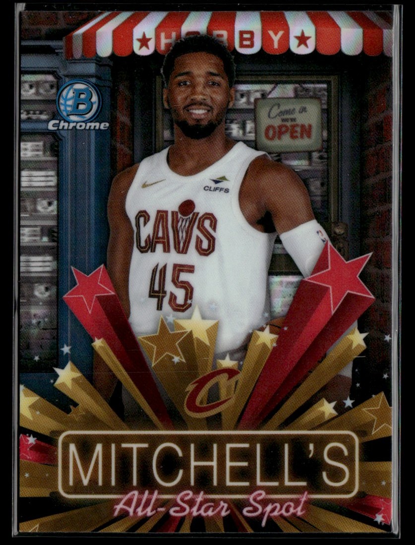 DONOVAN MITCHELL ROOKIE❗ 2025-26 Bowman Hobby Stars Refractor Donovan Mitchell Cleveland