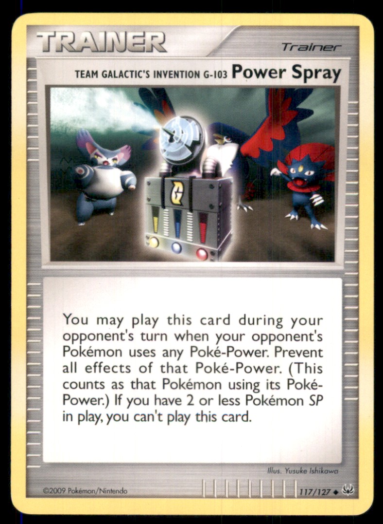 2009 Platinum Pokemon Card Team Galactic's Invention G-103 Power Spray #117 on Kronozio 2009 Platinum Pokemon Card Team Galactic's Invention G-103 Power Spray #117 on Kronozio