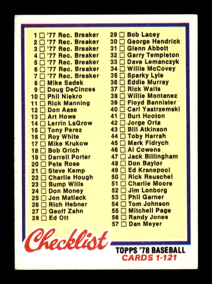 Topps Baseball #1-250 1978 - TÚ ELIGES - Completa tu conjunto - Imagen 147 de 499