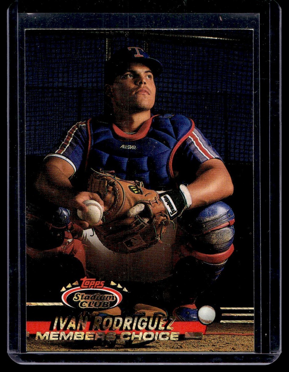 1992 Topps Stadium Club Members Choice Ivan Rodriguez G18