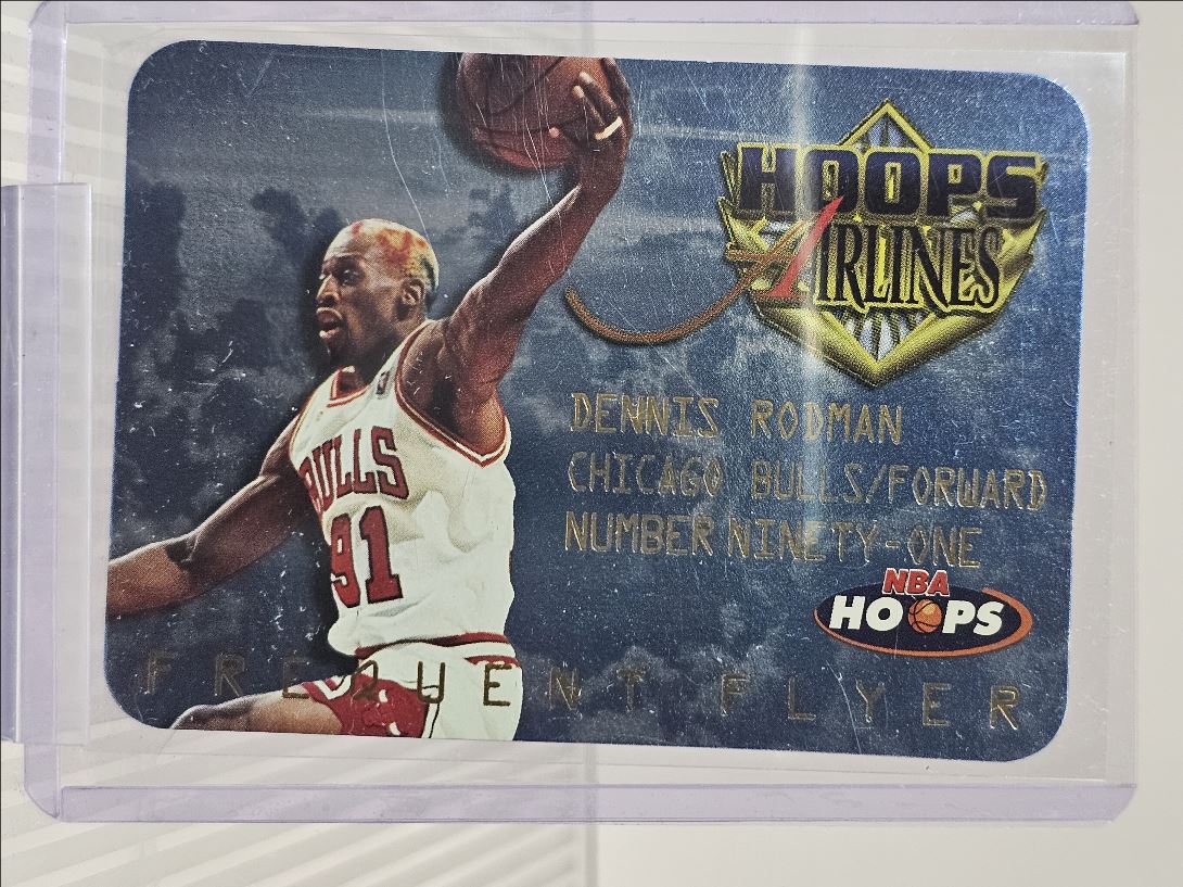 1997-98 SKYBOX NBA HOOPS AIRLINES FREQUENT FLYER DENNIS RODMAN on