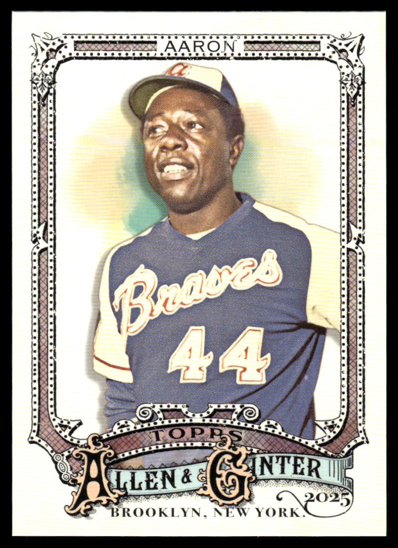HANK AARON 2025 Topps Allen & Ginter Legend Card #13 Atlanta