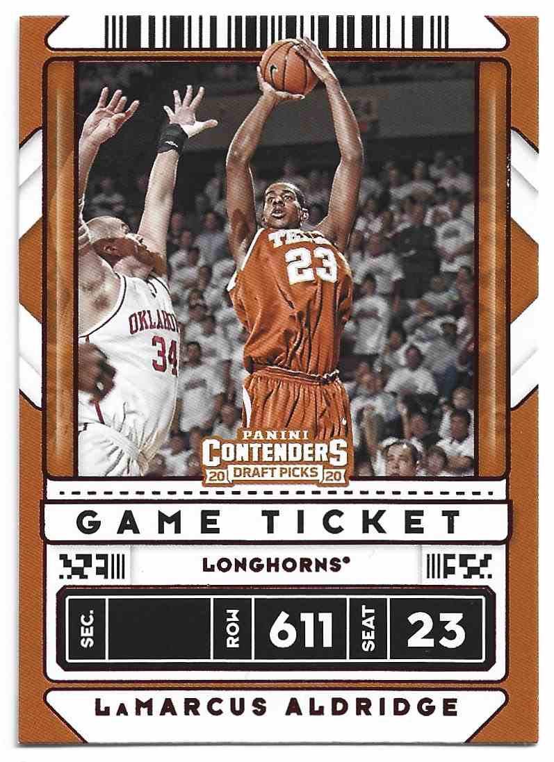 2020-21 Panini Contenders Draft Picks Red LaMarcus ...