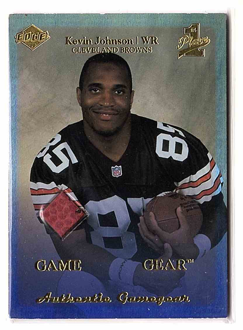 1999 Collector's Edge First Place Rookie Game Gear Kevin Johnson #RG6 card front image