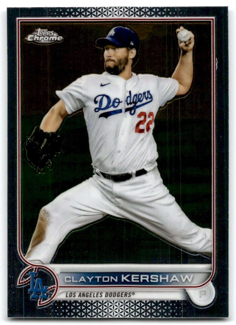 2022 TOPPS CHROME CLAYTON KERSHAW LOS ANGELES DODGERS #183 | eBay