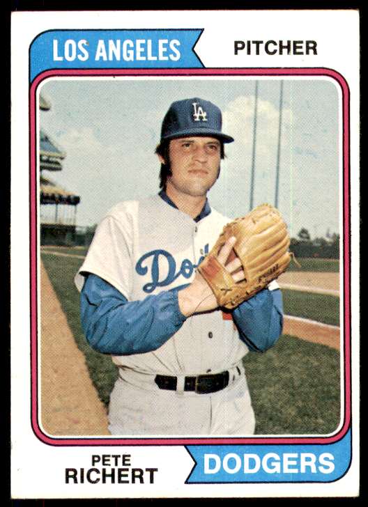 1974 Topps Pete Richert Los Angeles Dodgers #348 | eBay