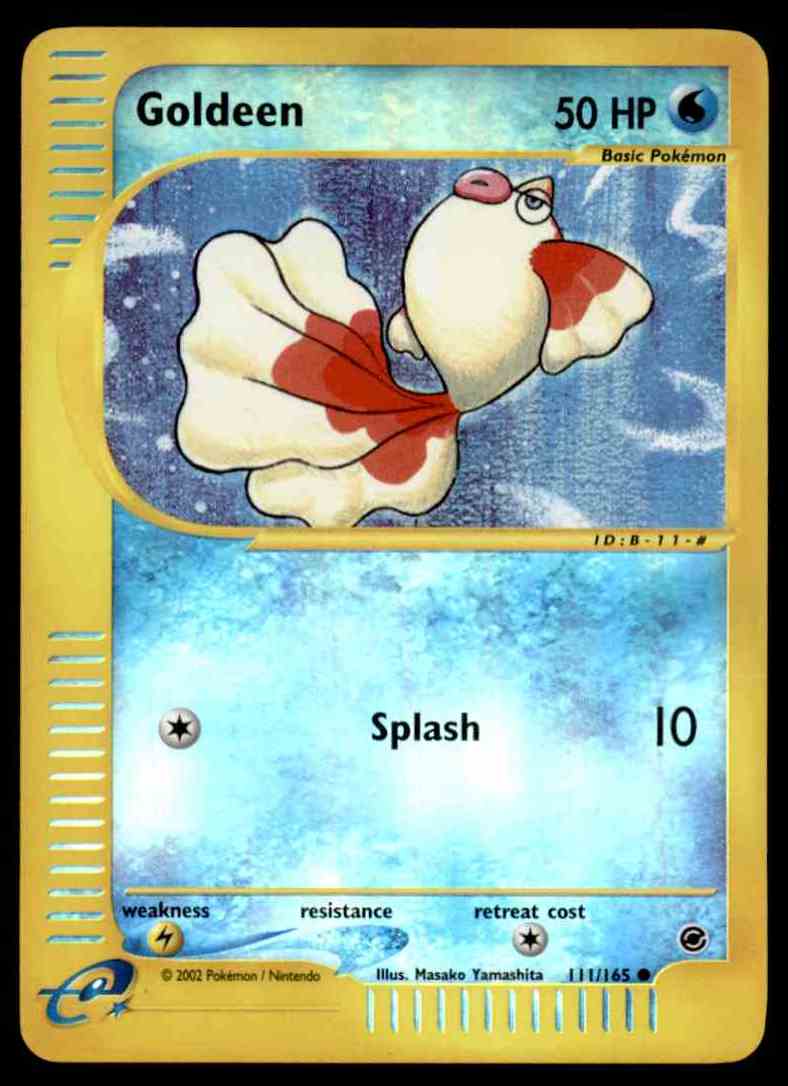 2002 Pokemon Card Expedition Base Set Goldeen Near Mint