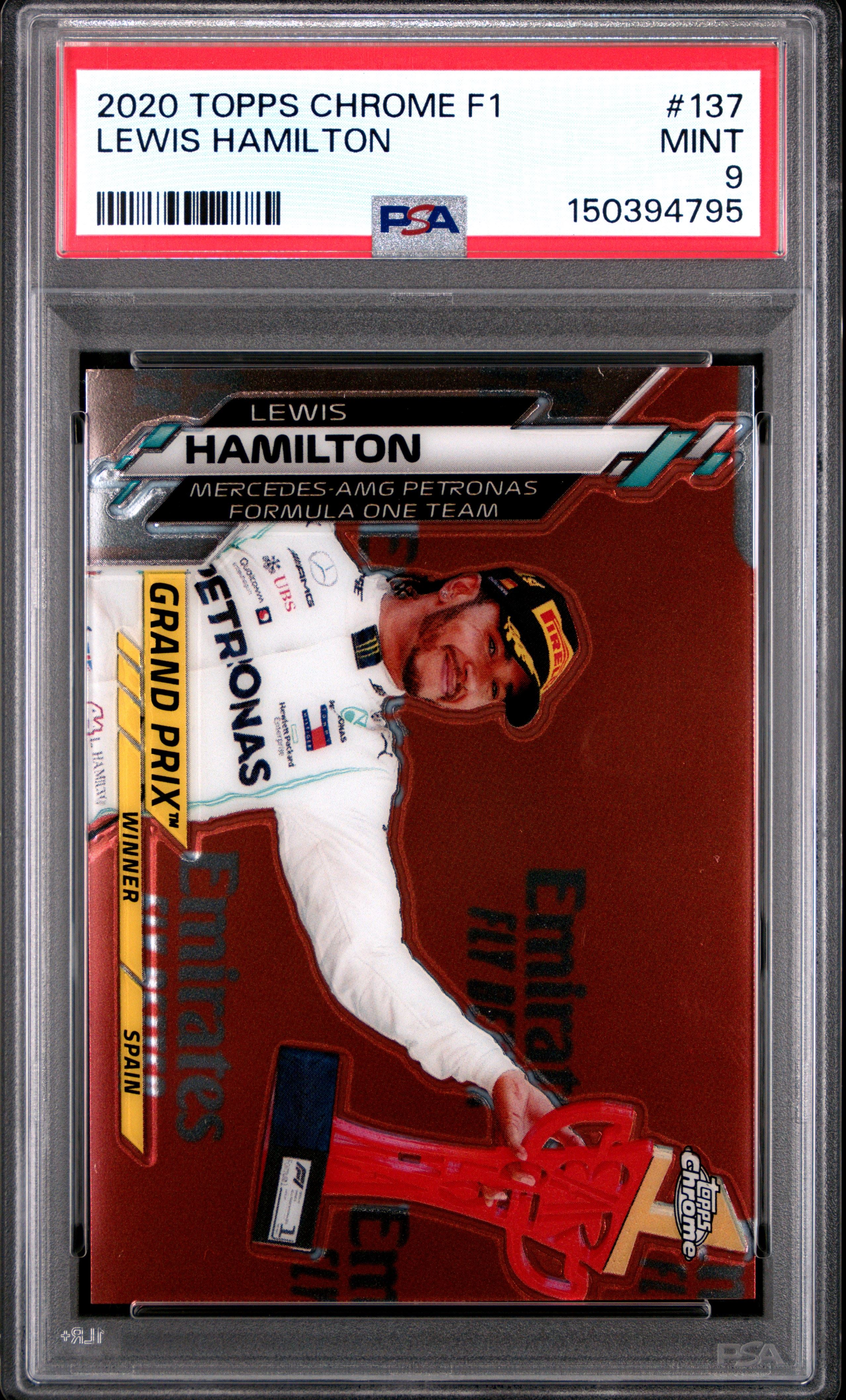 LEWIS HAMILTON 2020 Topps chrome formula 1 #137 PSA 9 4795 | eBay
