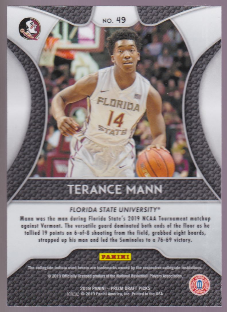 好評正規品Terance Mann 2019-20 Prizm RC #296 Base Autograph SP Rookie Auto Clippers サインカード クリッパーズ NBA その他